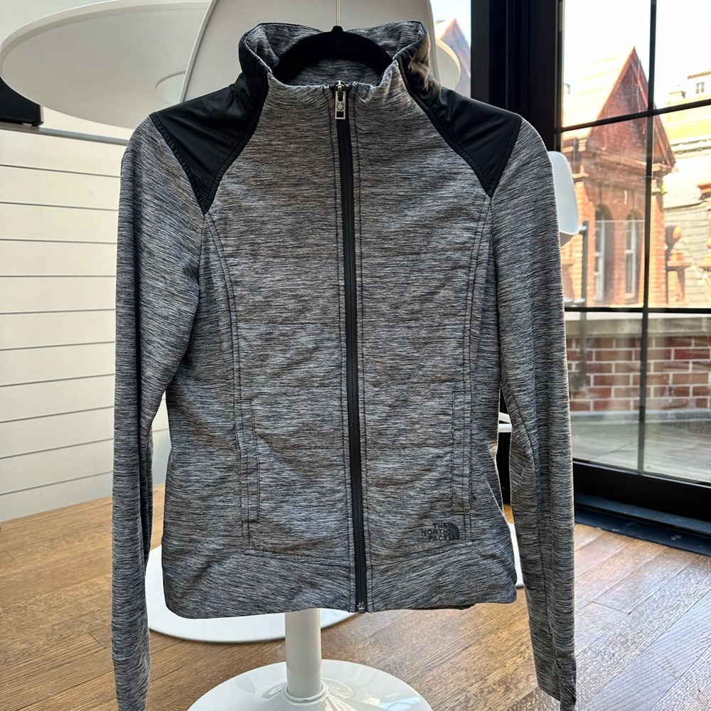 North face lightweight gray jacket
